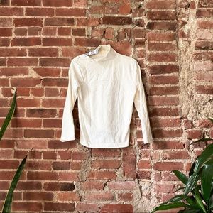 Button Mock Neck Shirt